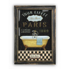 Метално пано "Mon Bain - Paris"