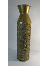 Декоративна ваза метал в цвят злато- Индия